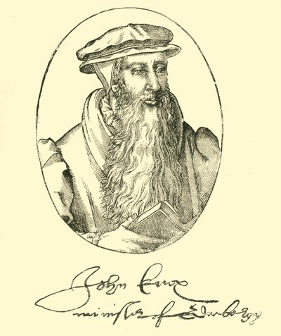 Retrato e autógrafo de John Knox, c1550-1560, 1890. de Unbekannt