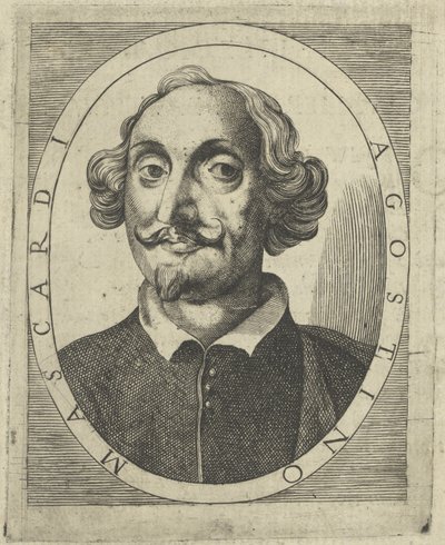 Portrait of Agostino Mascardi 1590-1640, um 1640-1650.  de Unbekannt