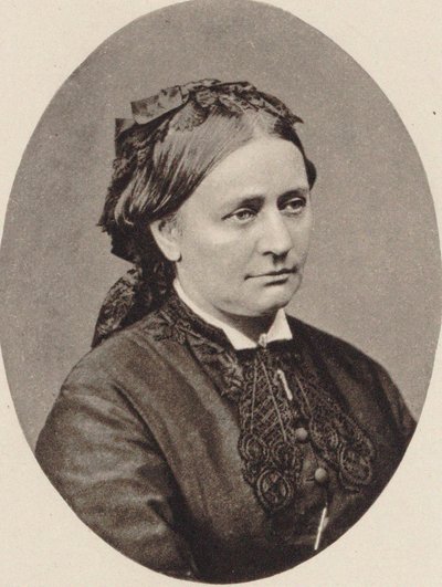Retrato de Clara Schumann 1819-1896, 1870. de Unbekannt