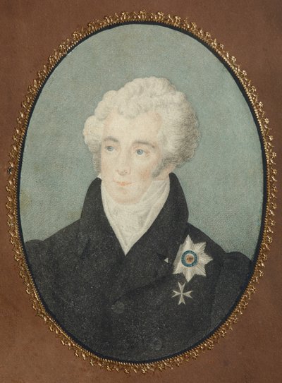 Retrato do conde Alexander Lvovich Naryshkin 1760-1826, segundo trimestre do século XIX de Unbekannt