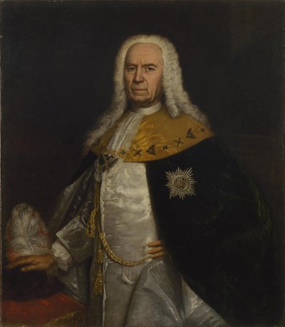 Retrato do conde Andrei Ivanovich Ushakov 1708-1739, meados do século XVIII de Unbekannt