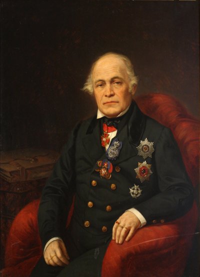 Retrato do conde Dmitry Nikolayevich Bludov 1785-1864, meados do século XIX. de Unbekannt
