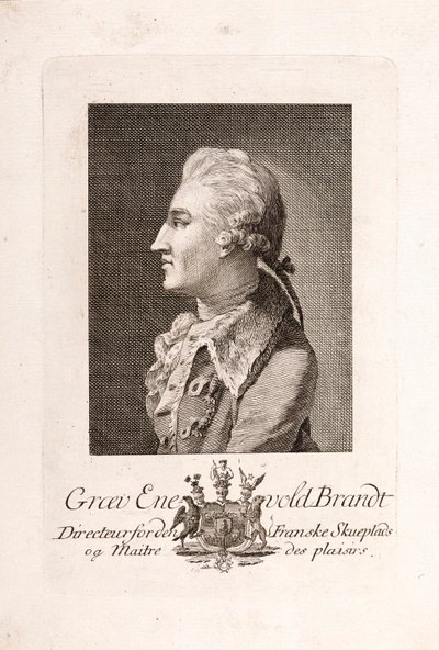 Retrato do Conde Enevold Brandt 1738-1772. de Unbekannt