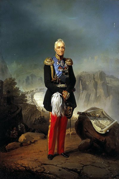 Retrato do conde Mikhail Vorontsov 1782-1856, segunda metade do século XVIII. de Unbekannt