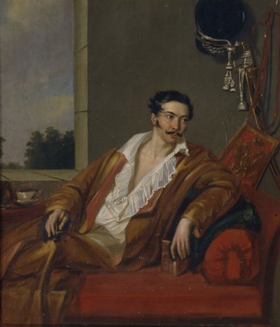 Retrato do conde Vasily Fyodorovich Gagarin, c. 1810 de Unbekannt