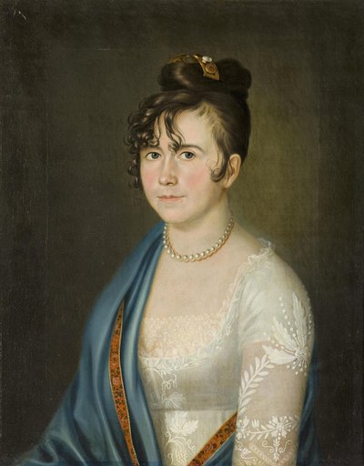 Retrato da Condessa Anna Vladimirovna Bobrinskaya 1769-1846, 1800 de Unbekannt