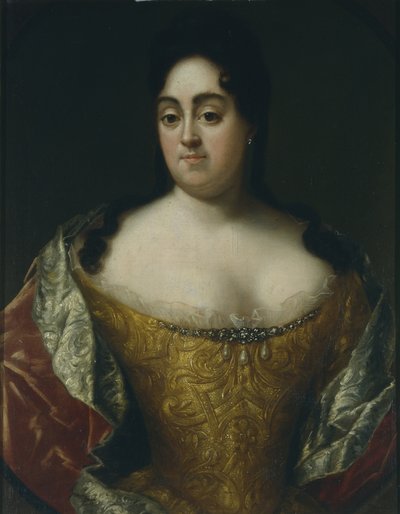 Retrato da condessa Yelena Leontyevna Ushakova, início do século XVIII. de Unbekannt