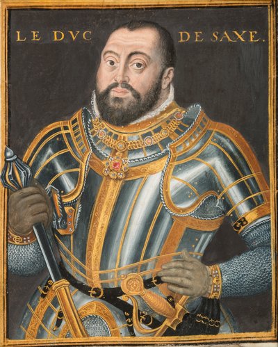 Retrato do duque Johann Friedrich I 1503-1554, eleitor da Saxônia, ca. 1550 de Unbekannt