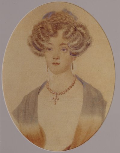 Retrato de Ekaterina Nikolayevna Goncharova 1809-1843, final dos anos 1820 e início da década de 1830 de Unbekannt