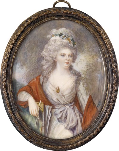 Retrato da imperatriz Maria Feodorovna Sophie Dorothea de Württemberg 1759-1828, início do século XIX. de Unbekannt