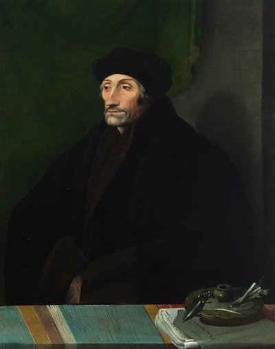 Retrato de Erasmo de Rotterdam 1467-1536, século XVI. de Unbekannt