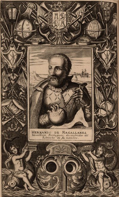 Retrato de Ferdinand Magellan 1470-1521, 1624. de Unbekannt