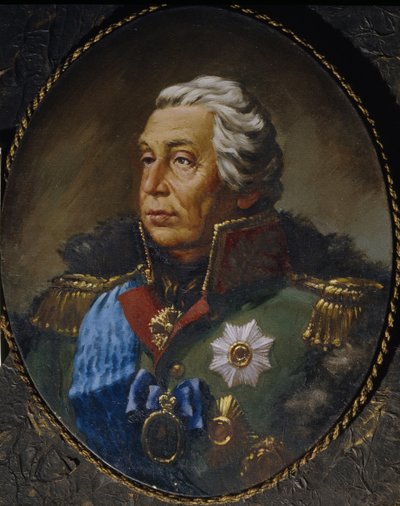 Retrato do marechal de campo príncipe Mikhail Kutuzov 1745-1813 de Unbekannt