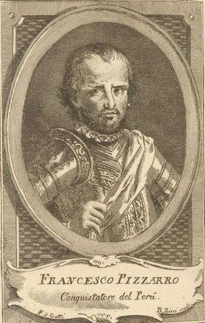 Retrato de Francisco Pizarro, 1778. de Unbekannt