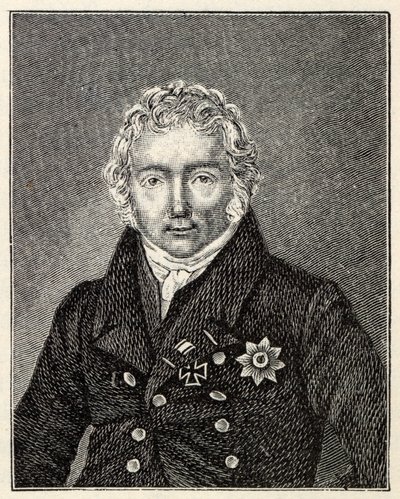 Retrato de Friedrich von Motz 1775-1830. de Unbekannt