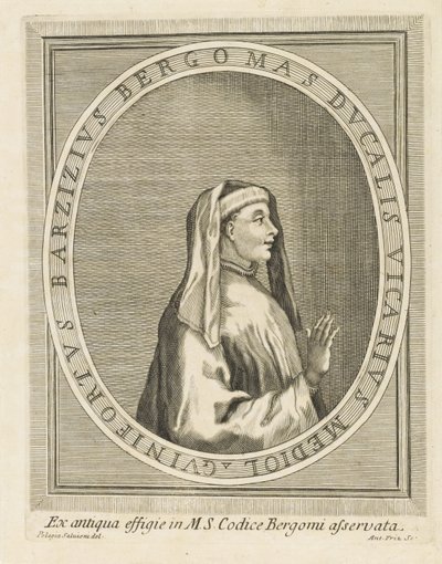 Retrato de Gasparinus de Bergamo, 1716-1717. de Unbekannt