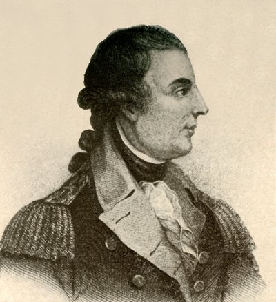 Retrato do general Montgomery, mostrando um estoque de seda preto, cabelos na fila, c1770, 1937. de Unbekannt