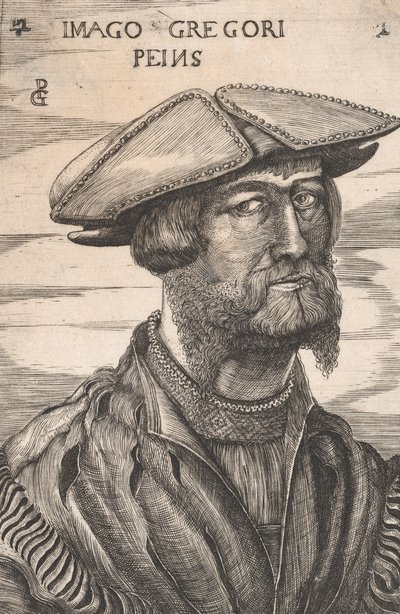 Retrato de Georg Pencz Imago Gregori Peins. de Unbekannt