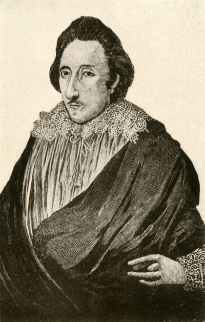 Retrato de George Percy, em camisa completa de linho da Holanda usada com gibão, c1610-1620, 1937. de Unbekannt
