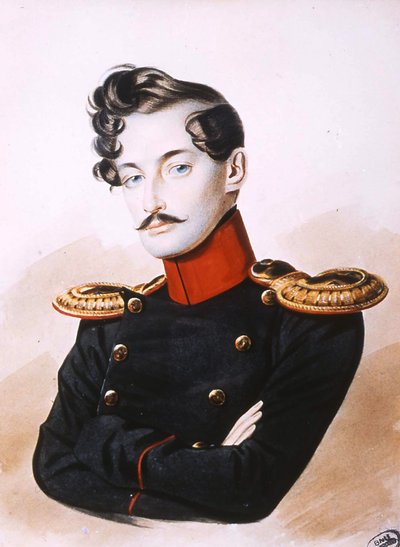 Retrato de Georges-Charles de Heeckeren dAnthès 1812-1895, 1830s de Unbekannt