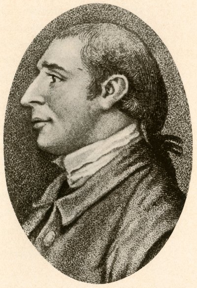 Retrato de Gouverneur Morris, com cabelos lisos e fila de tranças, c1780, 1937. de Unbekannt