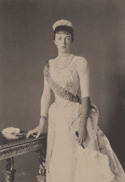 Retrato da grã-duquesa Anastasia Mikhailovna da Rússia 1860-1922, 1889. de Unbekannt