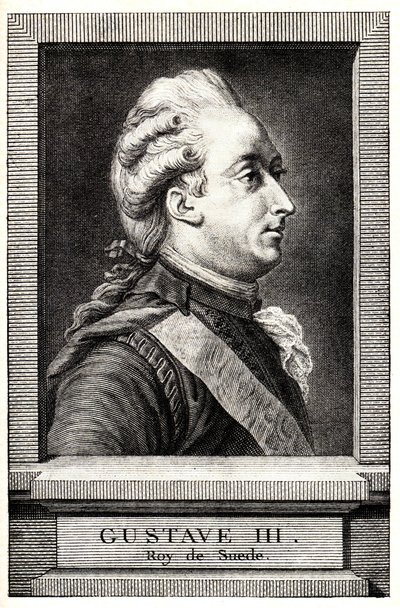 Retrato de Gustav III da Suécia, início do século XIX. de Unbekannt