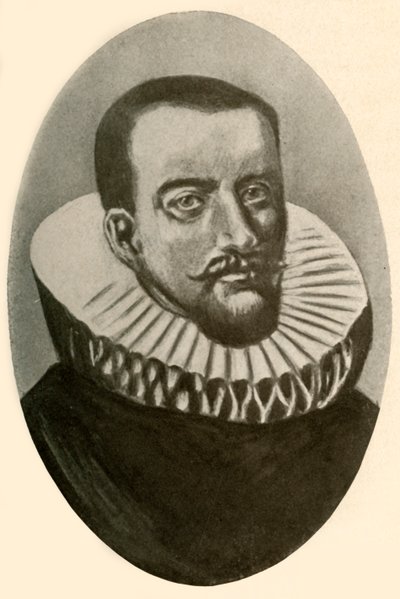 Retrato de Henry Hudson, navegador inglês em plissado, 1609, 1937. de Unbekannt