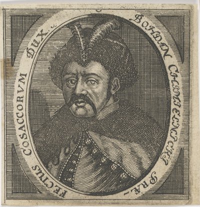 Retrato de Hetman Bohdan Khmelnytsky 1595-1657, depois de 1650. de Unbekannt