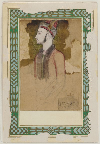 Retrato de Ibrahim Adil Shah II, de Bijapur d.1626 , ca. 1640. de Unbekannt