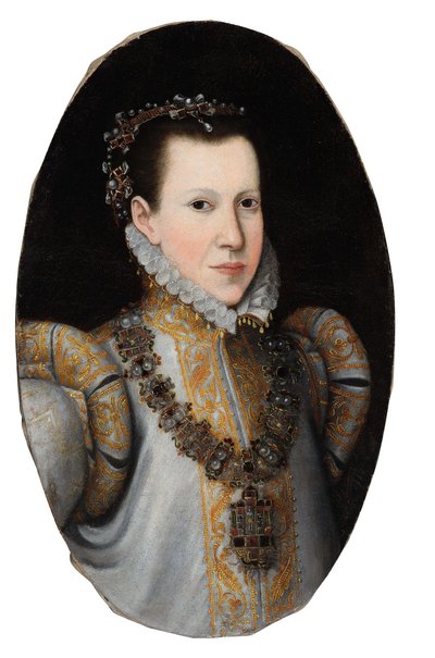 Retrato da Infanta Maria de Portugal, Princesa Hereditária de Parma 1538-1577, ca. 1600. de Unbekannt