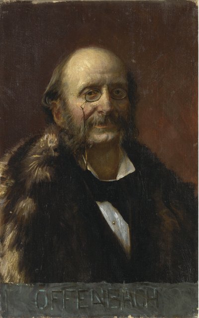 Retrato de Jacques Offenbach 1819-1880 de Unbekannt