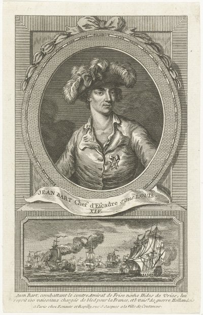 Retrato de Jean Bart 1650-1702, 1694. de Unbekannt
