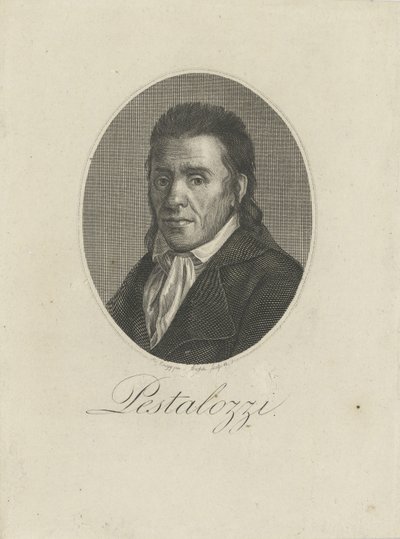Retrato de Johann Heinrich Pestalozzi 1746-1827, 1805. de Unbekannt