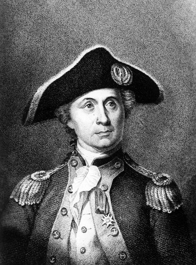 Retrato de John Paul Jones (1749-1792), marinheiro escocês que participou da Revolução Americana - Retrato de John Paul Jones (1749-1792), marinheiro escocês que participou da Revolução Americana de Unbekannt