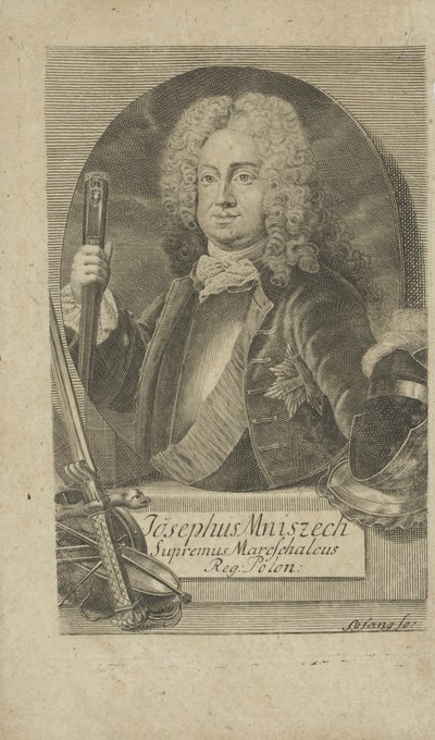 Retrato de Jozef Wandalin Mniszech 1670-1747, antes de 1734. de Unbekannt