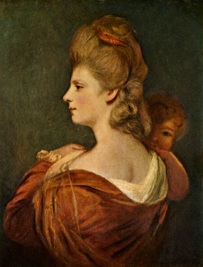 Retrato de senhora e criança, c1780, c1912 de Unbekannt