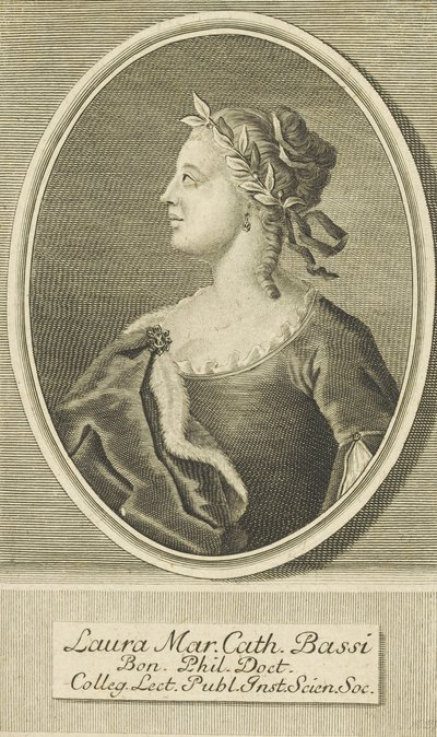 Retrato de Laura Bassi 1711-1778, 1738. de Unbekannt