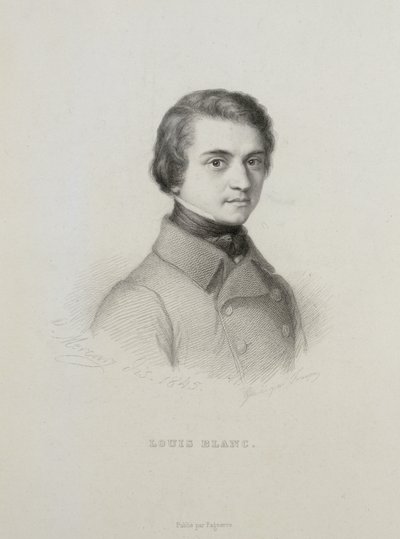 Retrato de Louis Blanc 1811-1882, 1845. de Unbekannt