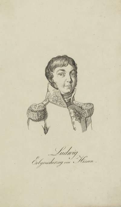 Retrato de Luís I, grão-duque de Hesse 1753-1830, 1806. de Unbekannt