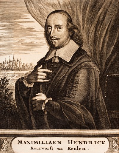 Retrato de Maximilian Henry da Baviera 1621-1688, Arcebispo de Colônia, 1675. de Unbekannt