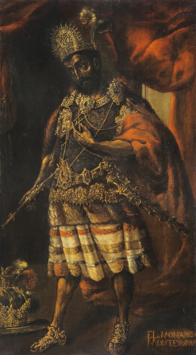 Retrato de Moctezuma II, século XVII de Unbekannt