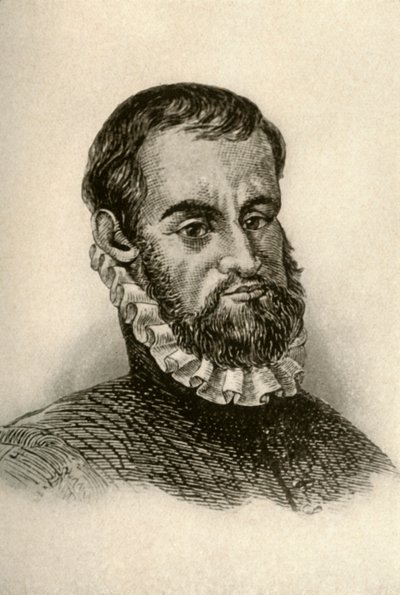 Retrato de Pedro Menendez de Aviles, mostrando o vestido espanhol, c1570-1580, 1937. de Unbekannt