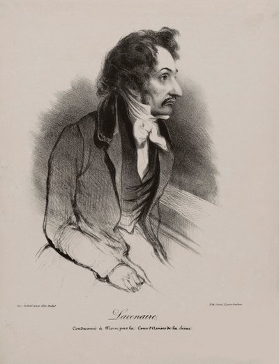 Retrato de Pierre-François Lacenaire, 1835. de Unbekannt