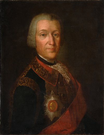 Retrato do príncipe Fyodor Ivanovich Golitsyn 1700-1759, 1750 de Unbekannt