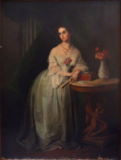 Retrato da princesa Nino Aleksandrovna Griboyedova née Chavchavadze, meados do século XIX. de Unbekannt