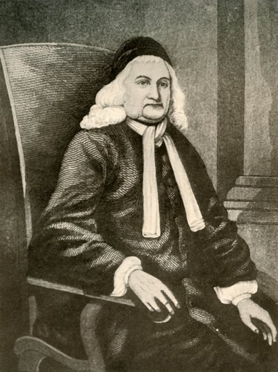 Retrato de Samuel Sewall, em peruca e casaco comprido, c1700-1720, 1937. de Unbekannt