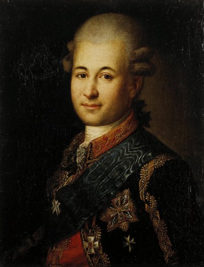 Retrato de Semyon Zorich 1745-1799, a Catherine the Greats Favorite, final do século XVIII. de Unbekannt