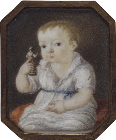 Retrato de Sergey Ivanovich Volkov quando criança, ca 1808 de Unbekannt