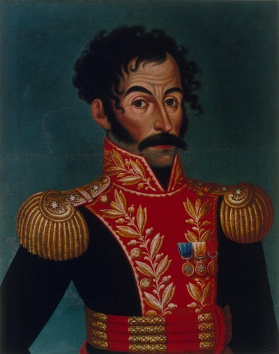 Retrato de Simón Bolívar, 1823. de Unbekannt